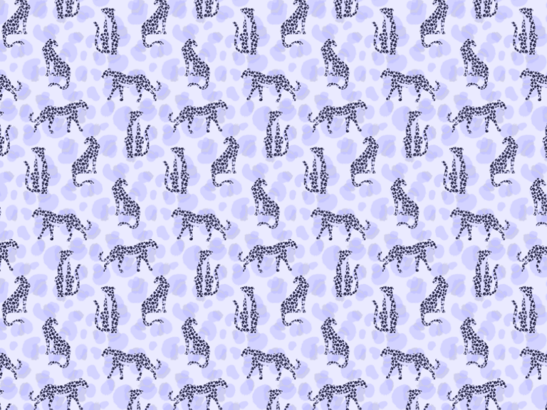 Leopard pastel Lavendel Illustration Pattern
